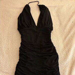 BCBGMaxAzria Black Backless Dress